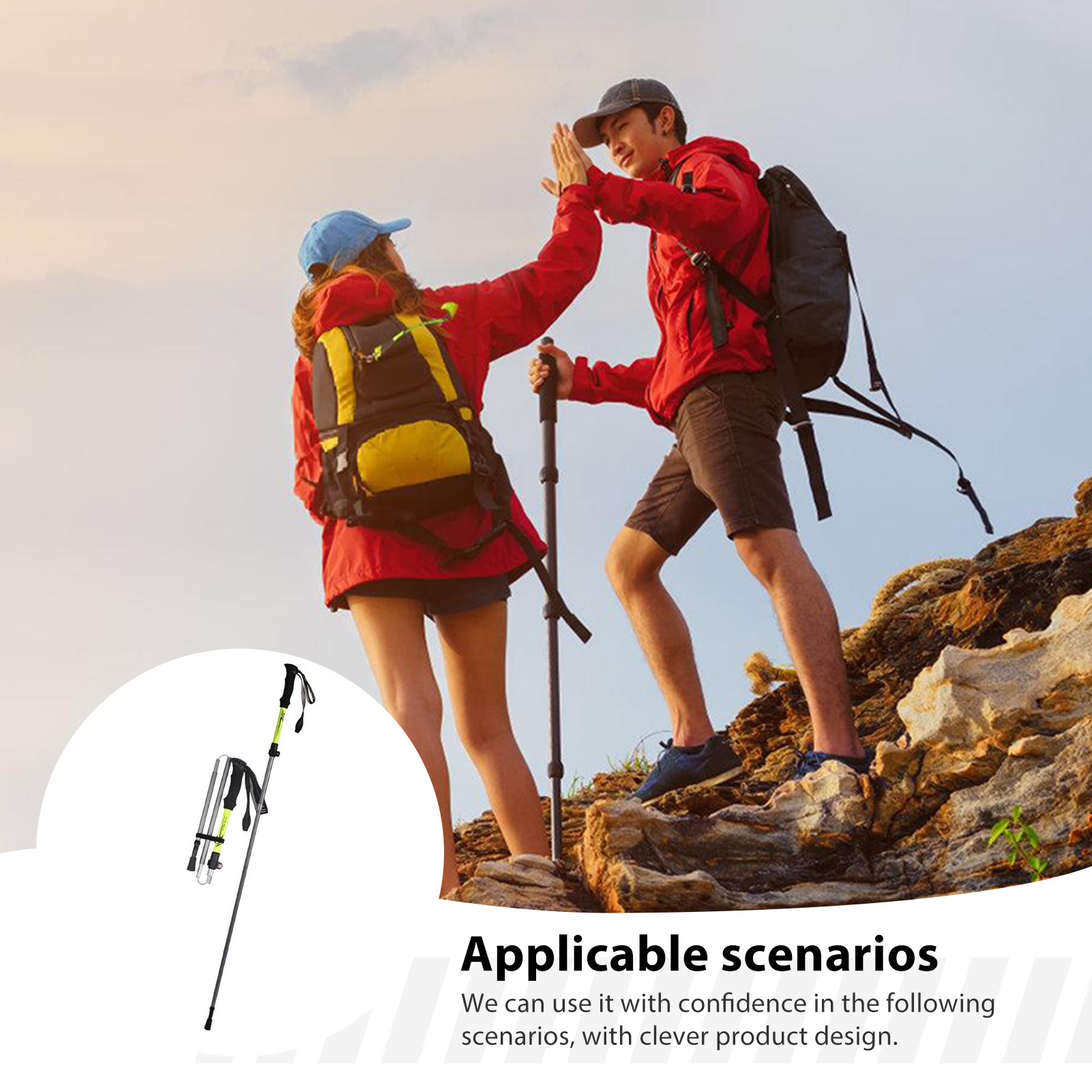 Aluminum Alloy Trekking Pole f - đánh giá và giá Outdoor Sport Climbing Gear